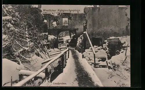 AK Laufgraben am westlichen Kriegsschauplatz