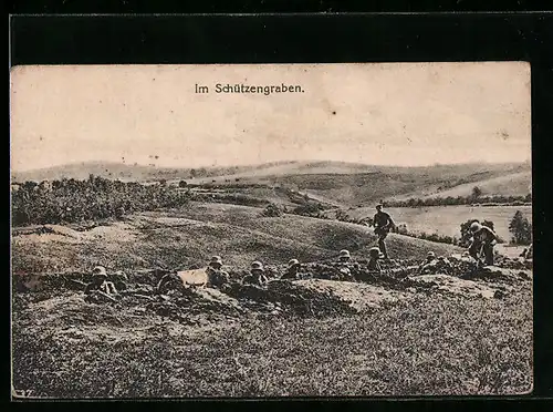 AK Soldaten im Schützengraben