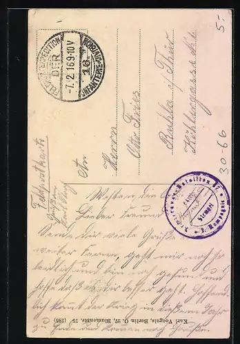 AK Auswerfen von Schützengräben am Waldesrand