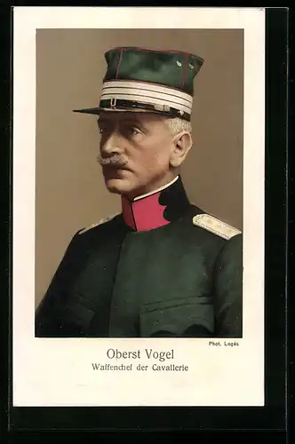 AK Oberst Vogel, Waffenchef der Cavallerie, schweizer Heerführer