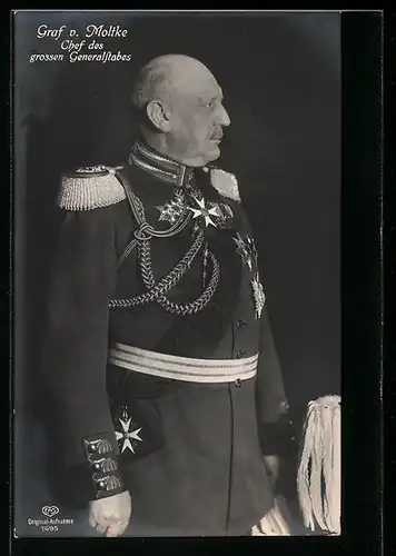 AK Graf von Moltke, Chef des grossen Generalstabes