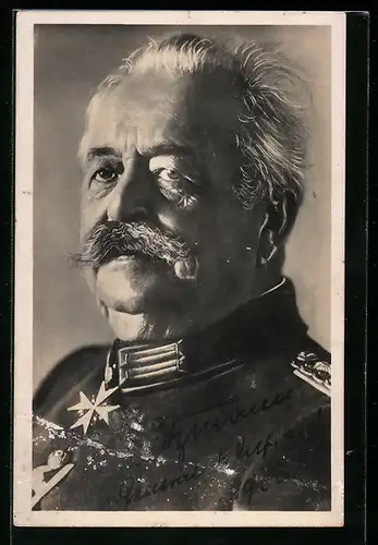 AK Heerführer, General Litzmann im Portrait