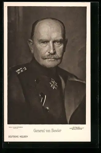 AK Deutsche Helden, Heerführer General von Beseler, Portrait