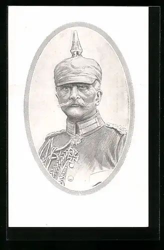 AK Heerführer Generalfeldmarschall von Mackensen mit Pickelhaube