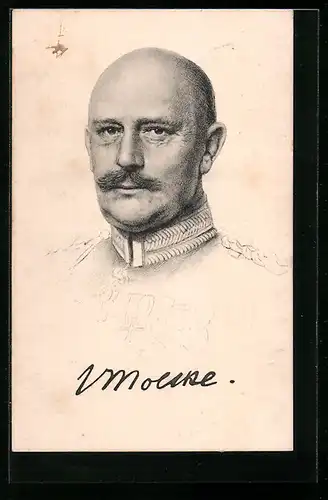 AK Heerführer Generaloberst von Moltke in Uniform