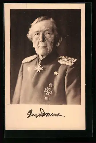 AK Heerführer Graf von Haeseler in Uniform