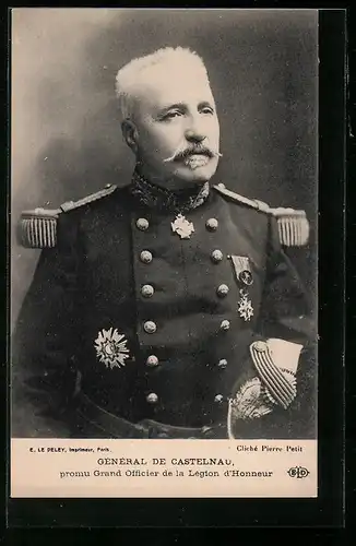 AK Heerführer General de Castelnau promu Grand Officier de la Legion d`Honneur