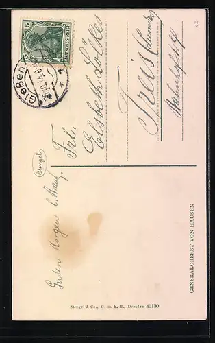 AK Heerführer Generaloberst von Hausen in Uniform