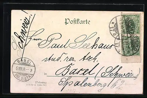 AK Berlin, Kranzler-Ecke mit Café Bauer