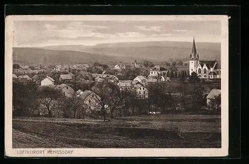 AK Rengsdorf, Generalansicht mit der Kirche