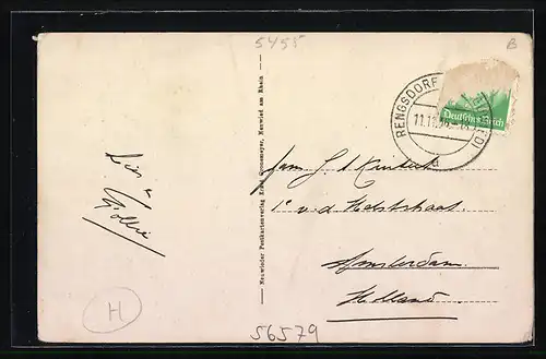 AK Rengsdorf, Generalansicht mit der Kirche