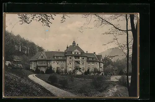 AK Sülzhayn /Harz, Hohenstein, Gebäudeansicht mit Anlagen