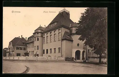 AK Grimma, Strasse am neuen Seminar