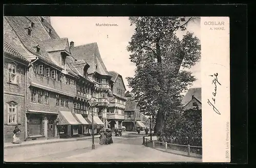 AK Goslar a. Harz, Partie in der Marktstrasse