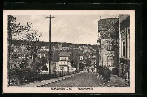 AK Hahnenklee i. H., Blick in die Hauptstrasse