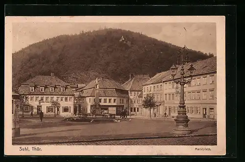AK Suhl, Gebäude am Marktplatz
