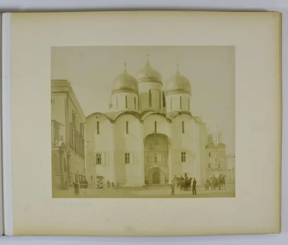 Fotoalbum 15 Fotografien J. Daziaro, Moskau, Ansicht Moskau - Moscou, Kremlin, Place Rouge, Basilique 40 x 32cm 4