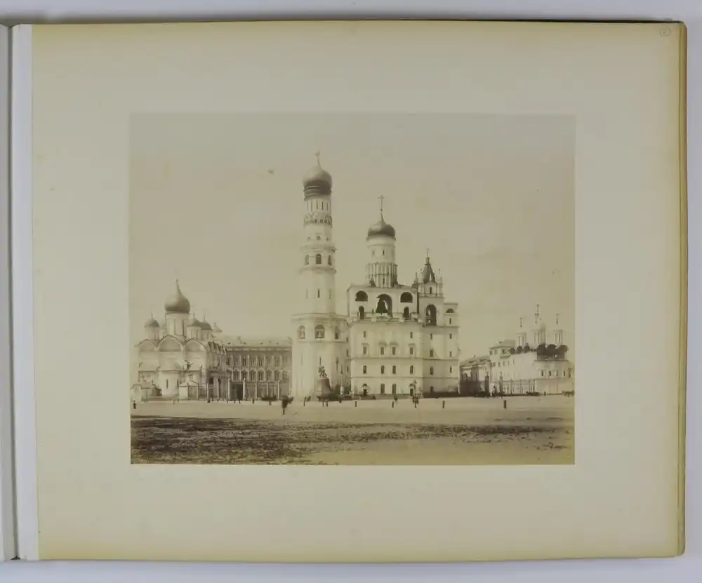 Fotoalbum 15 Fotografien J. Daziaro, Moskau, Ansicht Moskau - Moscou, Kremlin, Place Rouge, Basilique 40 x 32cm 6