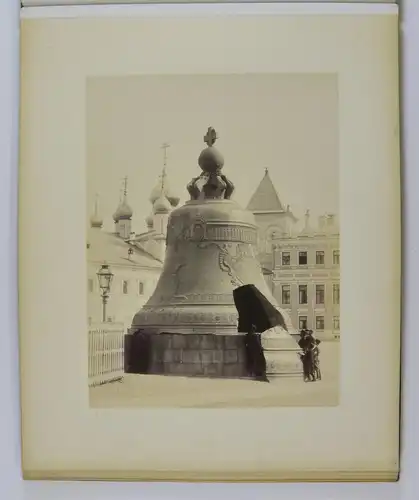 Fotoalbum 15 Fotografien J. Daziaro, Moskau, Ansicht Moskau - Moscou, Kremlin, Place Rouge, Basilique 40 x 32cm