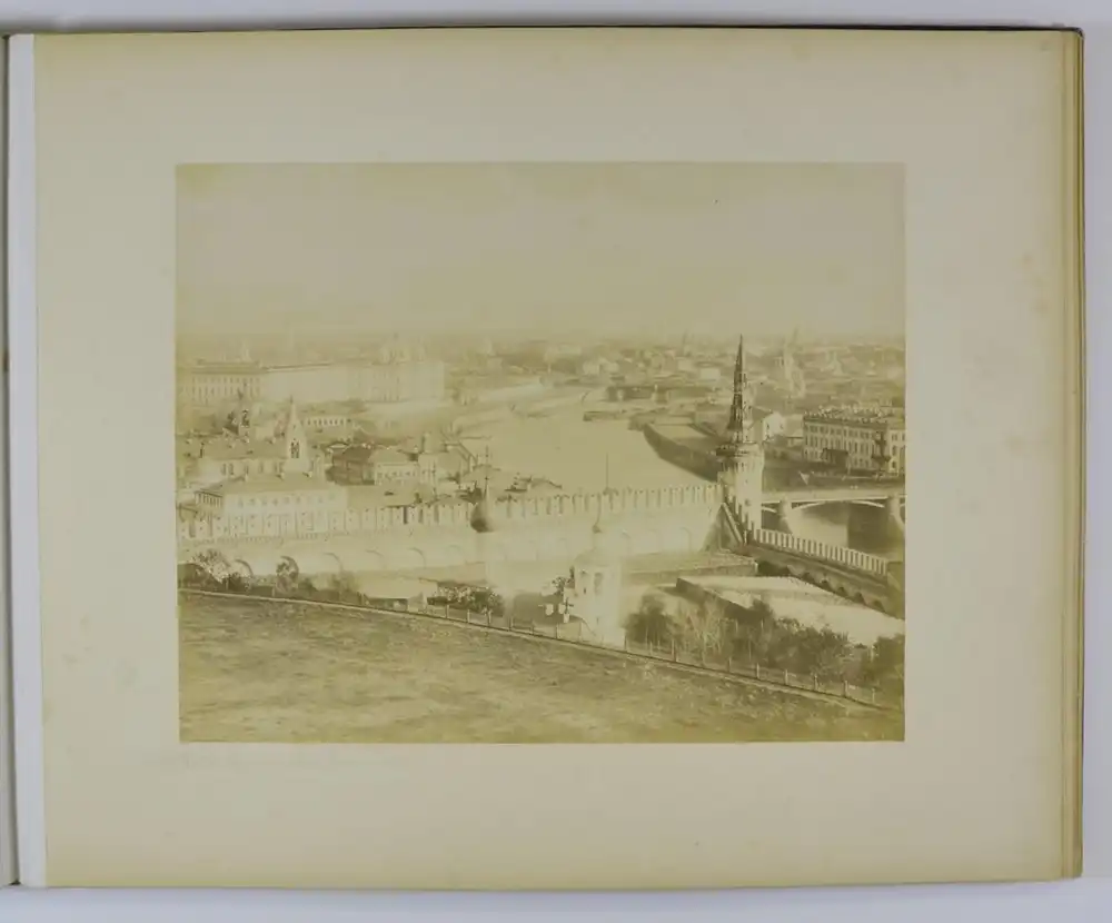 Fotoalbum 15 Fotografien J. Daziaro, Moskau, Ansicht Moskau - Moscou, Kremlin, Place Rouge, Basilique 40 x 32cm 8