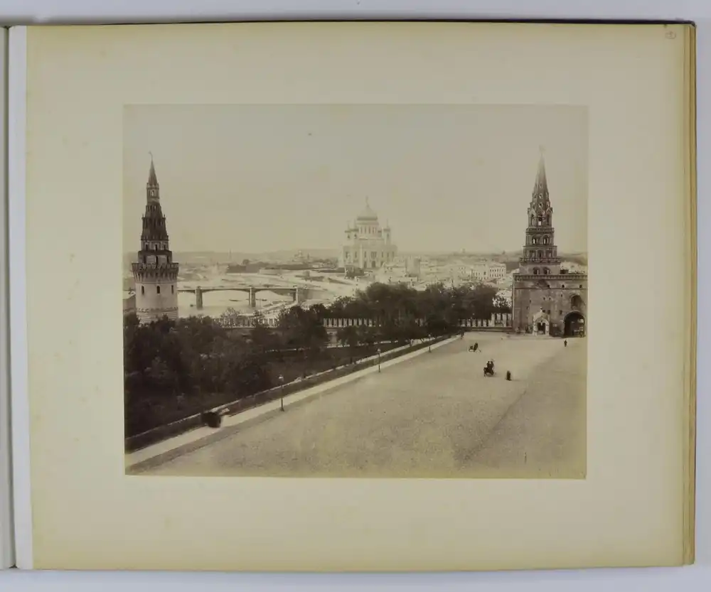 Fotoalbum 15 Fotografien J. Daziaro, Moskau, Ansicht Moskau - Moscou, Kremlin, Place Rouge, Basilique 40 x 32cm 9