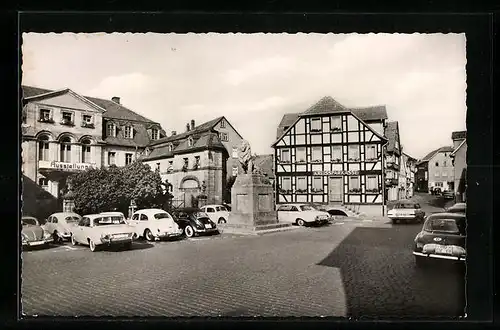 AK Lauterbach /Hessen, Strassenpartie am Hohhaus