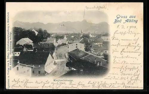 AK Bad Aibling, Blick auf die Kirchzeilstrasse