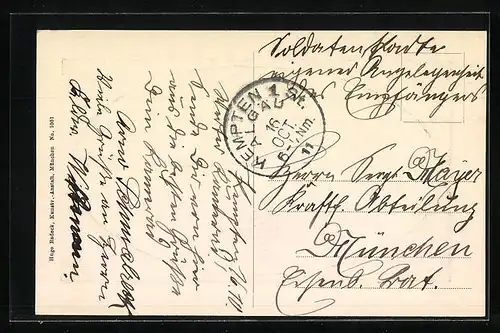 AK Kempten im Allgäu, Blick auf den Ort