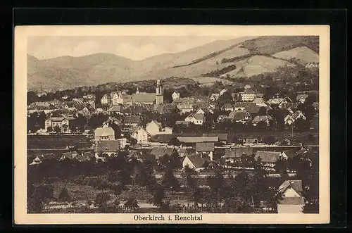 AK Oberkirch i. Renchtal, Blick auf den Ort