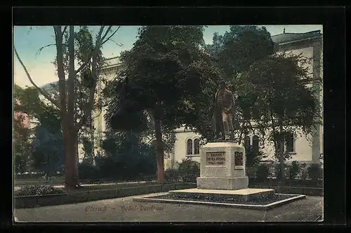 AK Lörrach, Blick auf das Hebel-Denkmal