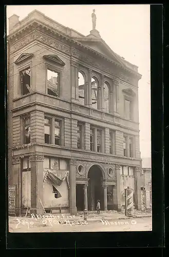 AK Marion, OH, Grand Opera House after the fire of 1910