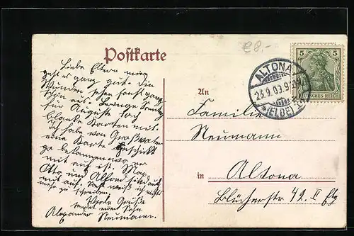 AK Hamburg-St. Pauli, Strassenbahn auf der Reeperbahn