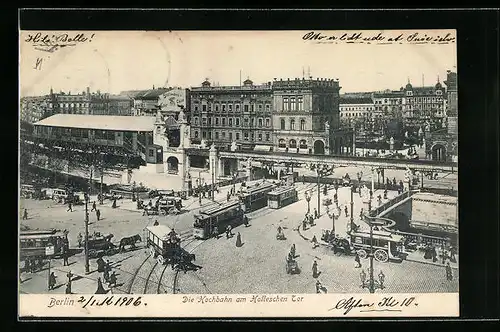 AK Berlin-Kreuzberg, U-Bahnhof am Halleschen Tor