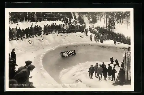 AK Oberhof /Th., Bobkurve am Wadeberg