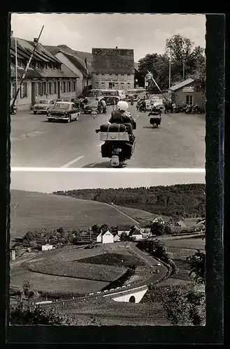 AK Neuhaus /Randen, Grenzübergang, Gasthaus Krone