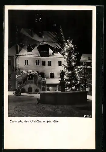 AK Pössneck, der Christbaum für Alle