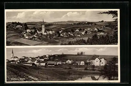 AK Aicha v. Wald, Teilansicht mit Kirche