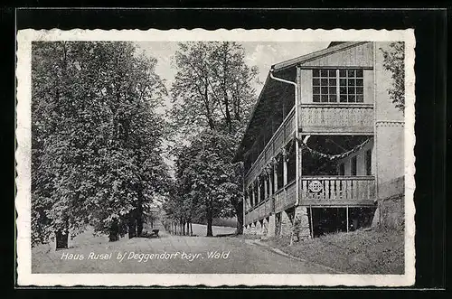 AK Deggendorf / bayr. Wald, Hotel-Haus Rusel