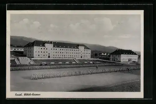 AK Kassel, Wittich-Kaserne mit Soldaten