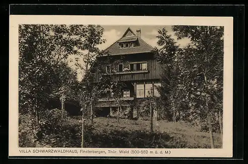 AK Finsterbergen /Th., Villa Schwarzwaldhaus