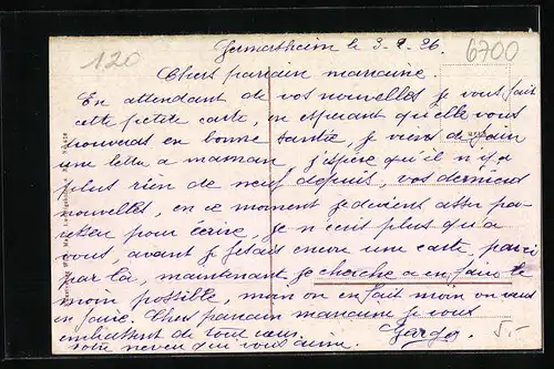 AK Ludwigshafen a. Rh., Franz. Kasernen