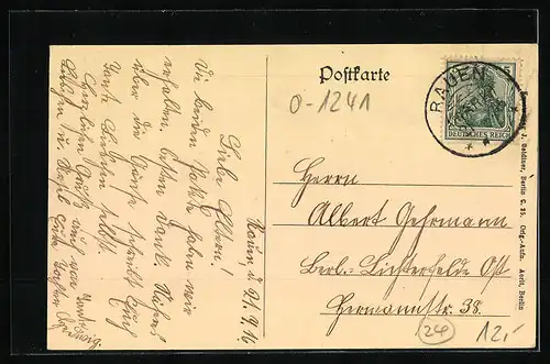 AK Rauen, Partie an der Kirche