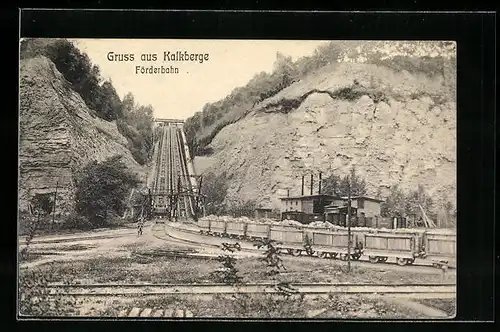 AK Kalkberge, Förderbahn