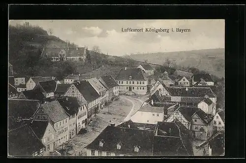 AK Königsberg / Franken, Ortspartie aus der Vogelschau