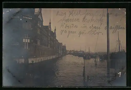 Foto-AK Kiel, Hochwasserkatastrophe im Jahre 1905