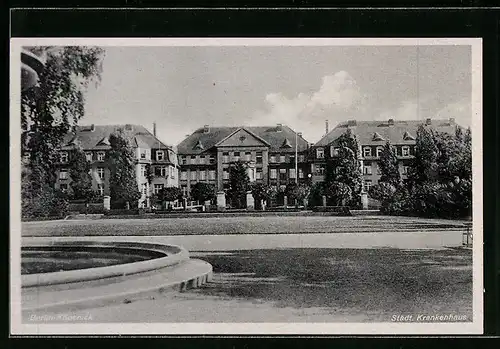 AK Berlin-Köpenick, Sicht auf das Städt. Krankenhaus