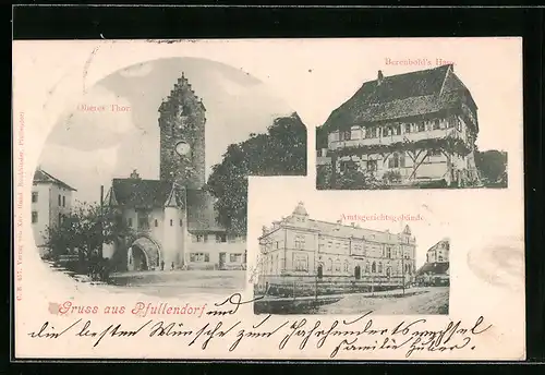 AK Pfullendorf, Oberes Thor, Amtsgericht und Berenbold`s Haus
