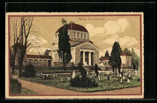 AK Aarau, Krematorium mit Friedhof