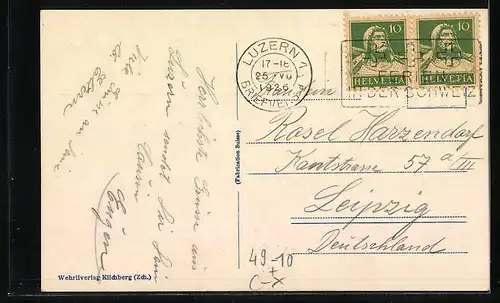 AK Luzern, Panorama der Stadt