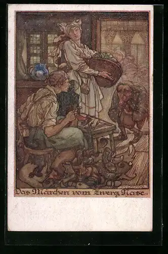 AK Deutscher Schulverein Nr. 1259: Das Märchen vom Zwerg Nase, Deutscher Schulverein